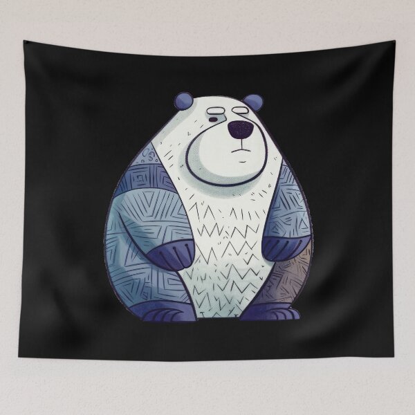 Item preview, Grumpy Papa Bear: The charming king of the forest designed and sold by WallGemsArt.