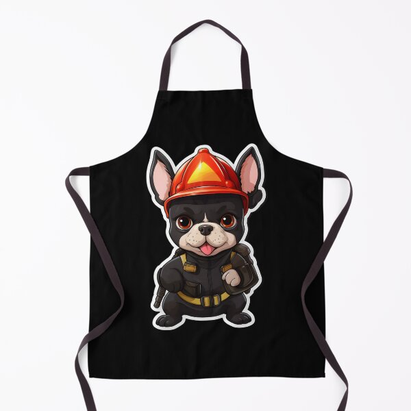 Item preview, Firefighter French Bulldog designed and sold by CUTEDOGGIEZ.