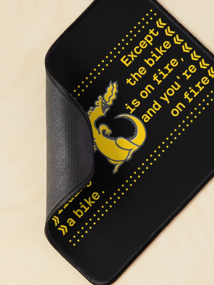 Thumbnail 2 of 5, Mouse Pad, Programming Is Like Riding a Bike, Except.. designed and sold by Yeaha.