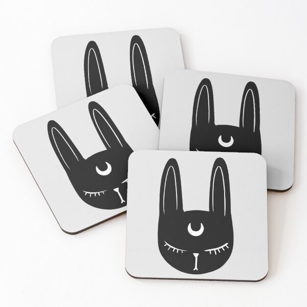 Item preview, Sarcastic harajuku grumpy Moon bunny Tattoo  designed and sold by ISFdraw.