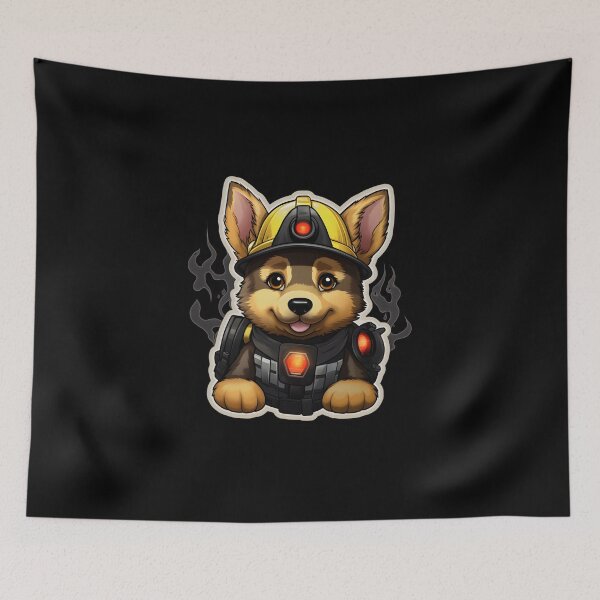 Artikelvorschau, Feuerwehrmann German Shepherd entworfen und verkauft von CUTEDOGGIEZ.