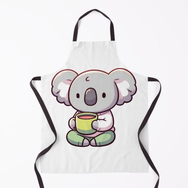 Item preview, Koala Enjoying a Cozy Tea Time designed and sold by UmbrellaStudio1.
