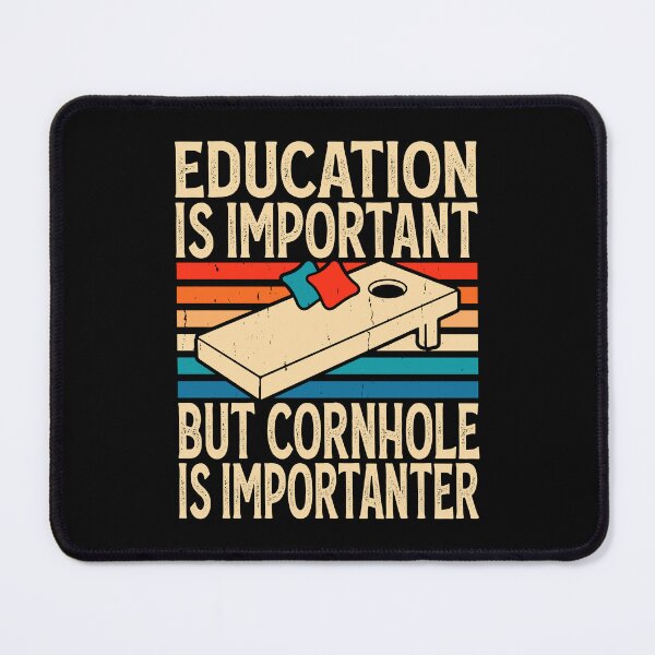 Item preview, Education Is Important But Cornhole Is Importanter Retro Design - Baggo Bean Bag Toss Game - Funny Cornhole Player Vintage designed and sold by naworas.