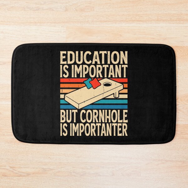 Item preview, Education Is Important But Cornhole Is Importanter Retro Design - Baggo Bean Bag Toss Game - Funny Cornhole Player Vintage designed and sold by naworas.