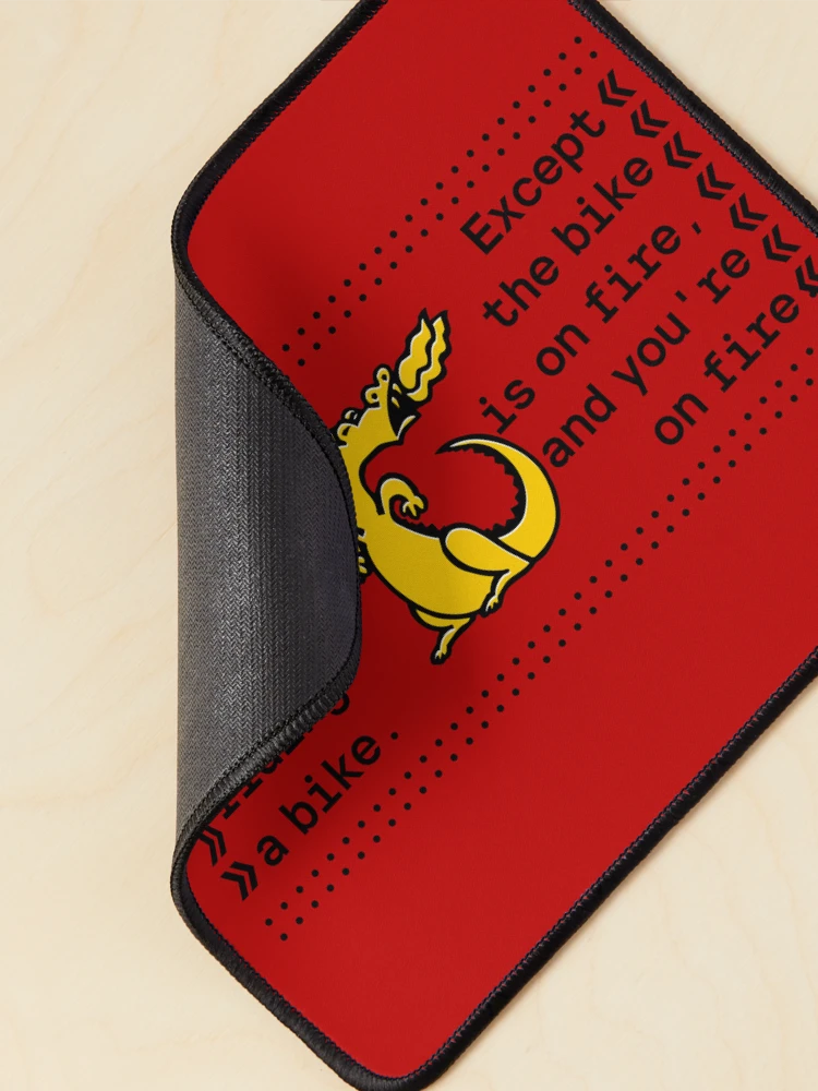 Thumbnail 2 of 5, Mouse Pad, Programming Is Like Riding a Bike, Except.. designed and sold by Yeaha.