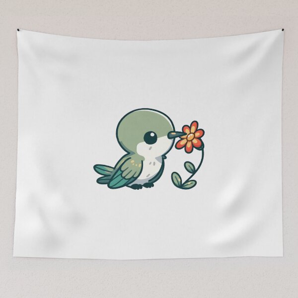 Item preview, Hummingbird Admiring a Blossom designed and sold by UmbrellaStudio1.