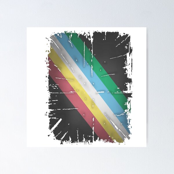 Item preview,  Disability pride flag (distressed)  designed and sold by Becky-Marie.