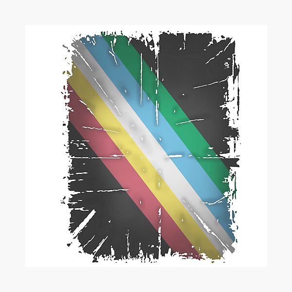 Item preview,  Disability pride flag (distressed)  designed and sold by Becky-Marie.