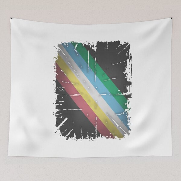 Item preview,  Disability pride flag (distressed)  designed and sold by Becky-Marie.