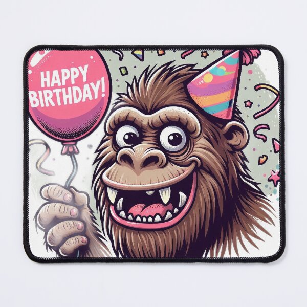 Item preview, Bigfoot Happy Birthday designed and sold by Alexander Bros.