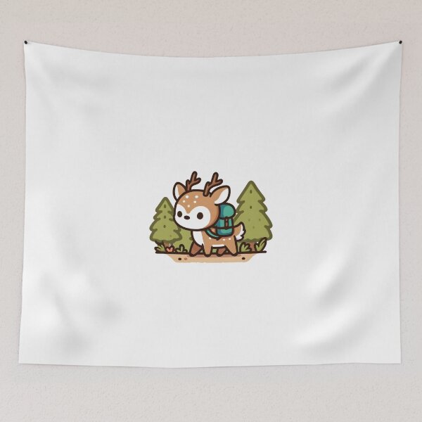 Item preview, Fawn Ready for a Forest Adventure designed and sold by UmbrellaStudio1.