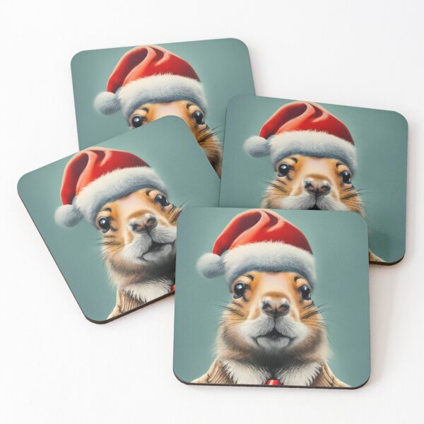 Item preview, Santa Prairie Dog Claus designed and sold by EmeraldeaArt.