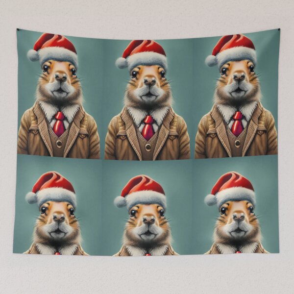 Item preview, Santa Prairie Dog Claus designed and sold by EmeraldeaArt.