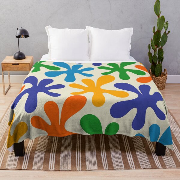 Item preview, Colorful Whimsical Blue Amoeba Dance Contemporary Abstract Pattern designed and sold by kierkegaard.