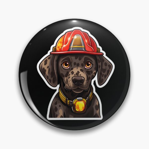 Item preview, Firefighter Gsp Puppy designed and sold by CUTEDOGGIEZ.
