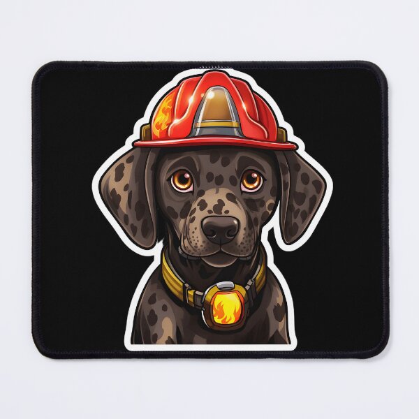 Item preview, Firefighter Gsp Puppy designed and sold by CUTEDOGGIEZ.