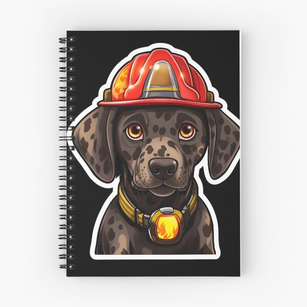 Item preview, Firefighter Gsp Puppy designed and sold by CUTEDOGGIEZ.
