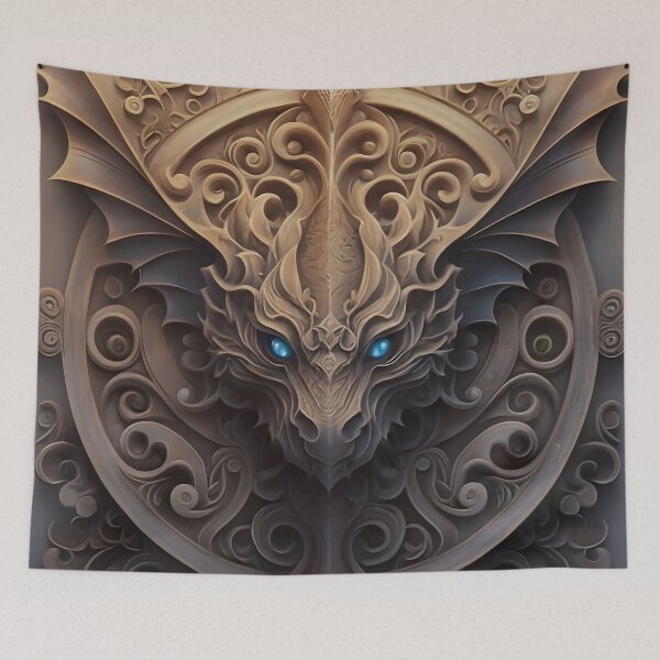 Item preview, Medieval Stone Gargoyle Dragon Carving designed and sold by DragonRealms.
