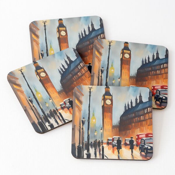 Item preview, In the streets of London at night designed and sold by Tee Graphics Art Co..