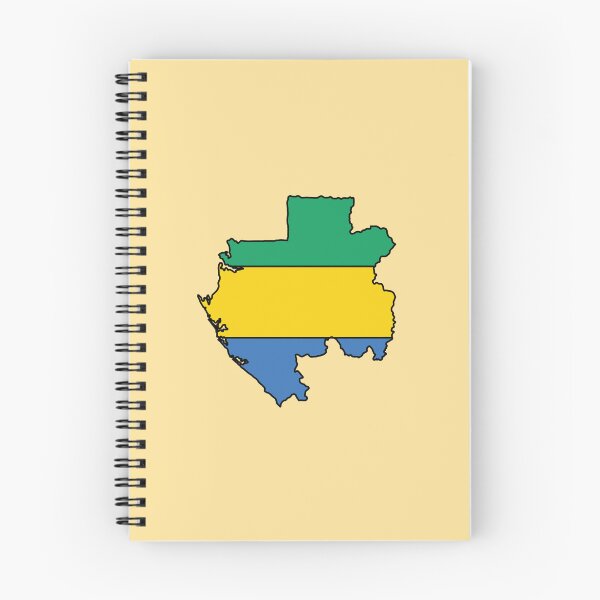 Item preview, Gabon country shape flag designed and sold by Rachael Taylor.
