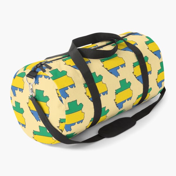 Item preview, Gabon country shape flag designed and sold by Rachael Taylor.