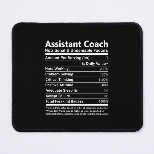 Item preview, Assistant Coach - Nutritional And Undeniable Factors designed and sold by analisanta.