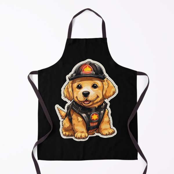Item preview, Firefighter Golden Retriever designed and sold by CUTEDOGGIEZ.