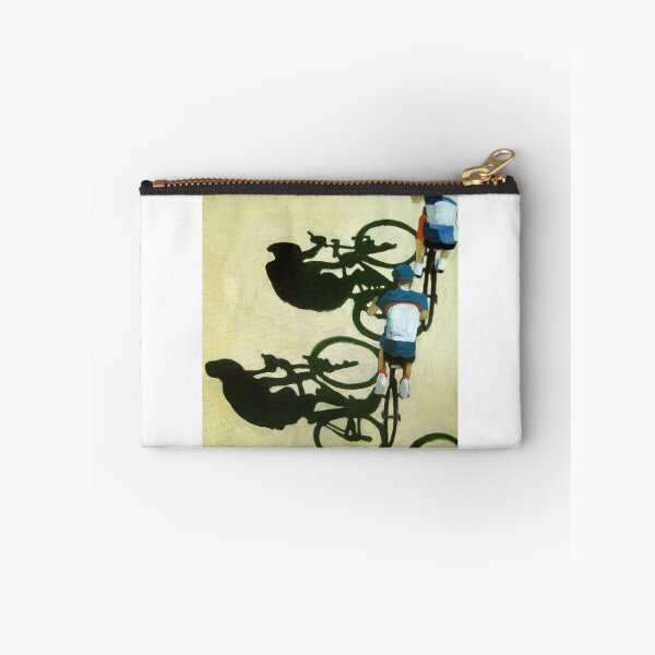Item preview, Three Riding Together - cycling fine art painting designed and sold by LindaAppleArt.