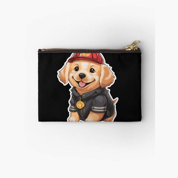 Item preview, Firefighter Goldie Puppy designed and sold by CUTEDOGGIEZ.