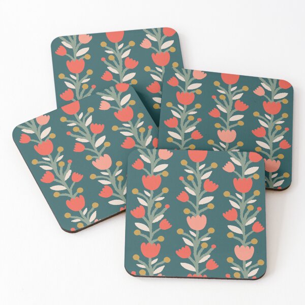 Item preview, Folk art flower pattern 02 designed and sold by Miss-Belle.