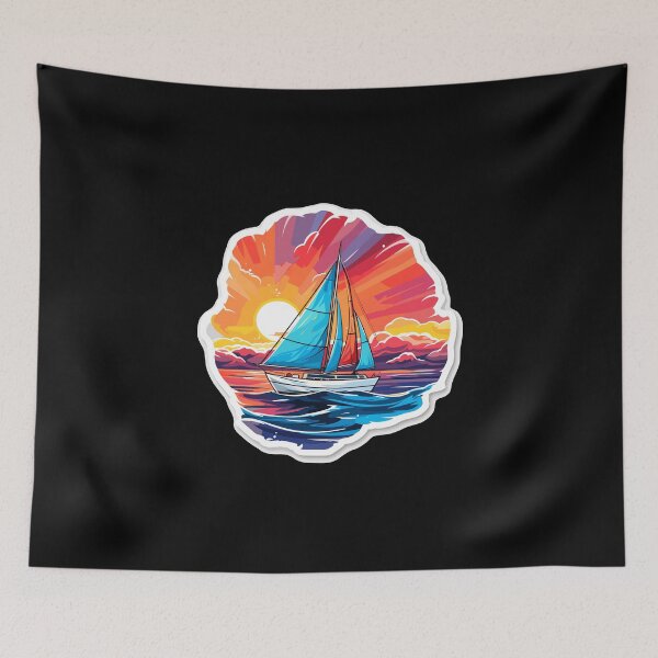 Item preview, Sailboat - Illustration designed and sold by MrERNST.