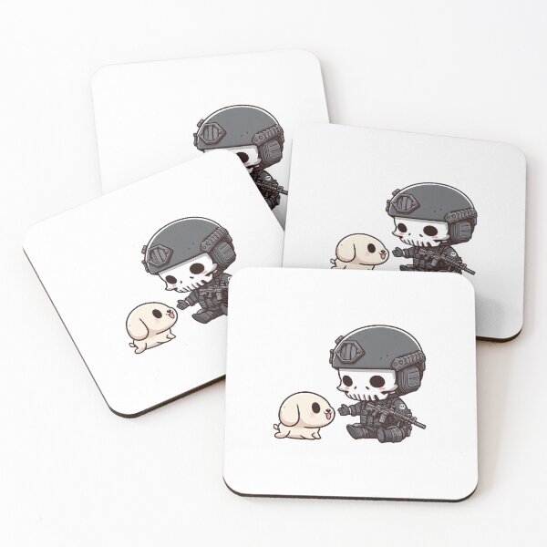 Item preview, Cute skeleton in tactical gear with puppy designed and sold by Wxjtecki.