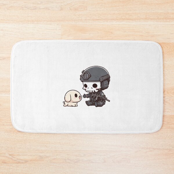 Item preview, Cute skeleton in tactical gear with puppy designed and sold by Wxjtecki.