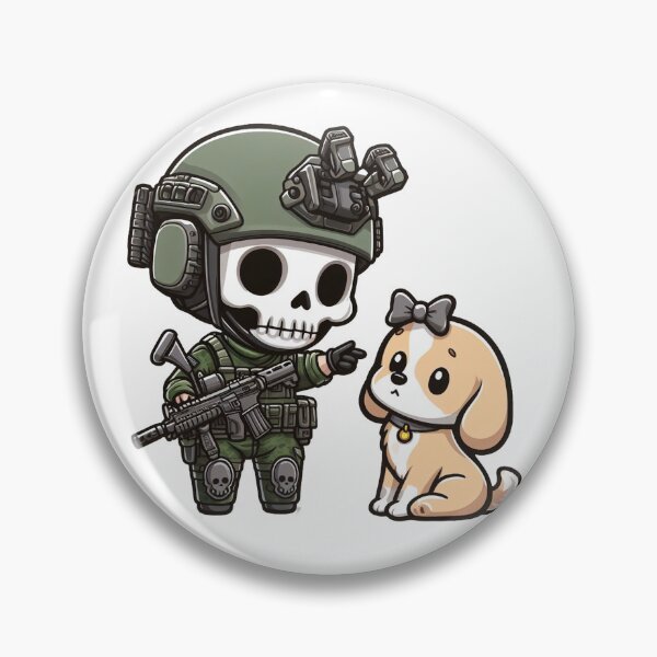 Item preview, Cute skeleton in tactical gear with puppy designed and sold by Wxjtecki.