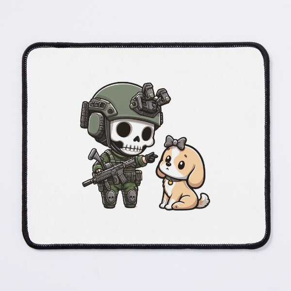 Item preview, Cute skeleton in tactical gear with puppy designed and sold by Wxjtecki.