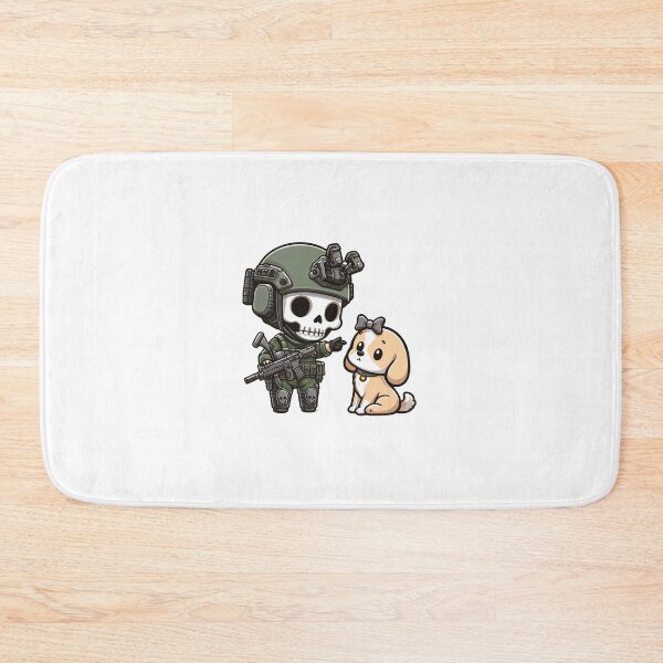 Item preview, Cute skeleton in tactical gear with puppy designed and sold by Wxjtecki.
