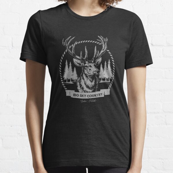 Big Sky Country Deer - Light print Essential T-Shirt