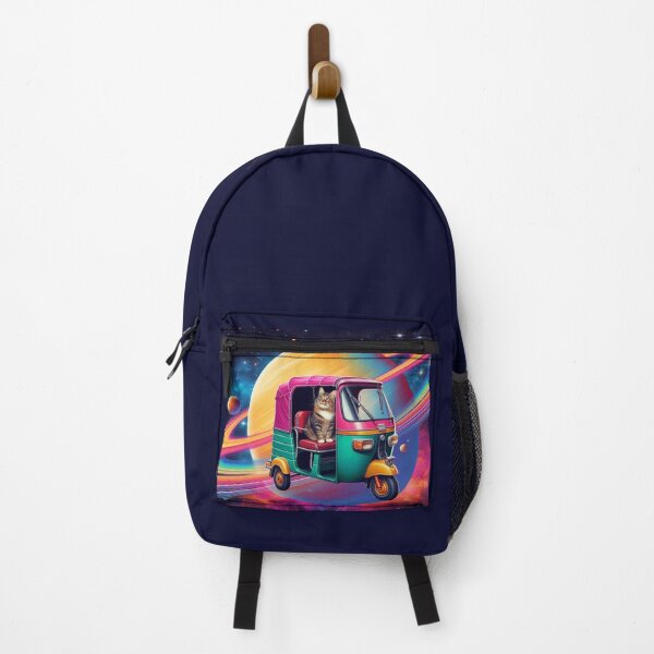Item preview, Cat Driving a Rickshaw in Space designed and sold by AngubeenPaperCo.