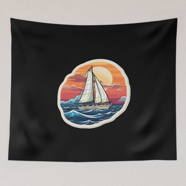 Item preview, Sailboat - Illustration designed and sold by MrERNST.