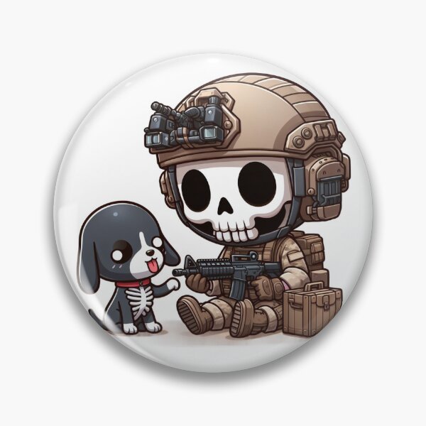 Item preview, Cute skeleton in tactical gear with puppy designed and sold by Wxjtecki.
