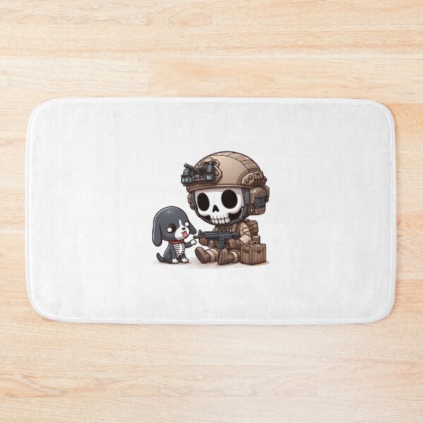 Item preview, Cute skeleton in tactical gear with puppy designed and sold by Wxjtecki.