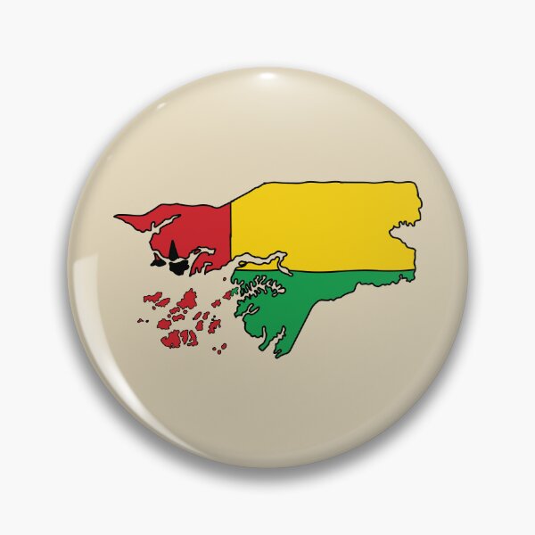 Item preview, Guinea-Bissau Country Shape Flag designed and sold by Rachael Taylor.