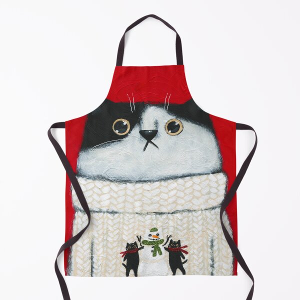 Item preview, Snowcat Sweater Kitty designed and sold by KilkennyCat Art.