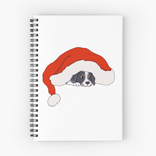 Item preview, Cute cavalier king charles wearing a santa hat designed and sold by Becky-Marie.