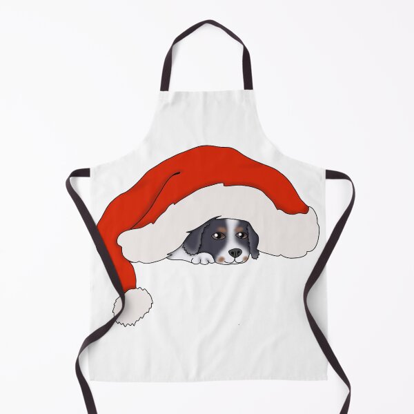 Item preview, Cute cavalier king charles wearing a santa hat designed and sold by Becky-Marie.