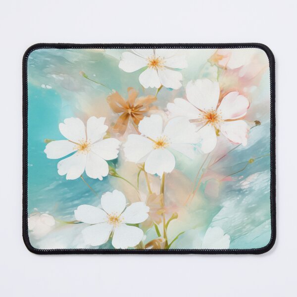 Item preview, watercolor of white flowers designed and sold by hola-zzoi.