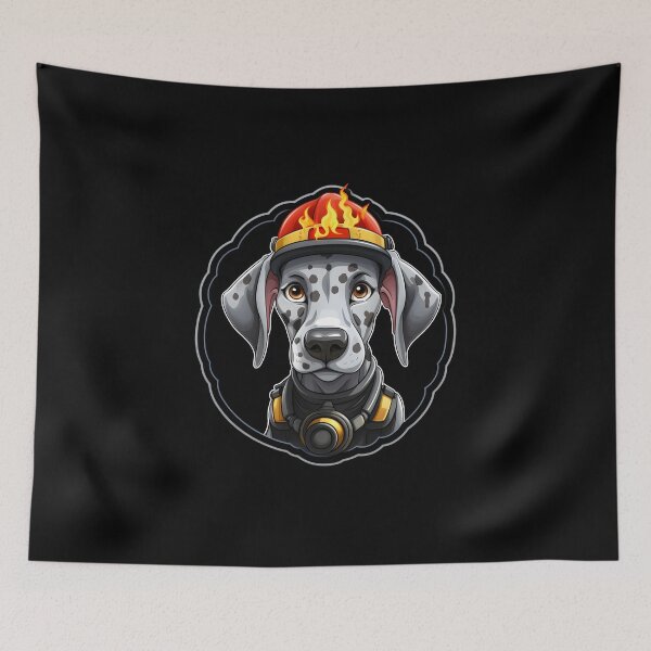 Item preview, Firefighter Great Dane designed and sold by CUTEDOGGIEZ.