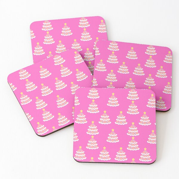 Item preview, Pink Christmas Trees on Bright Pink Pattern designed and sold by Pixels2Patterns.