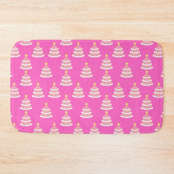 Item preview, Pink Christmas Trees on Bright Pink Pattern designed and sold by Pixels2Patterns.