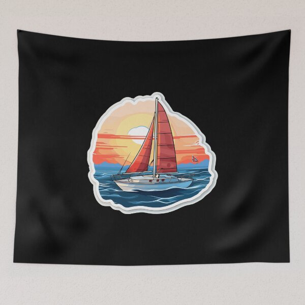 Item preview, Sailboat - Illustration designed and sold by MrERNST.